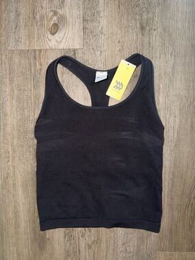 Target All in Motion black racer back tank top